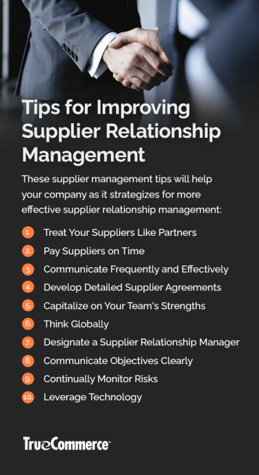Tips for Improving Supplier Relationships