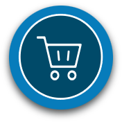 Icon of a shopping trolley