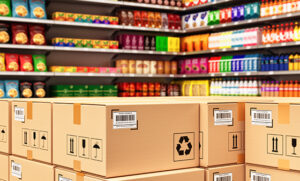 CPG Items on shelves
