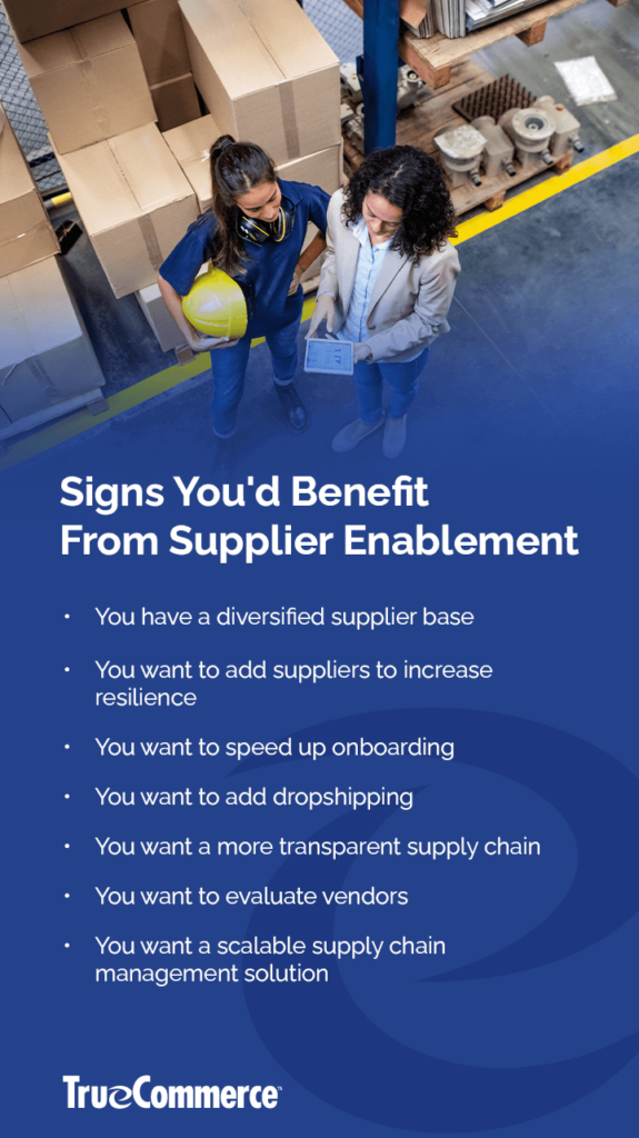 Signs You'd Benefit From Supplier Enablement