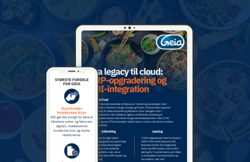 Geia Food – ERP-opgradering og EDI-integration